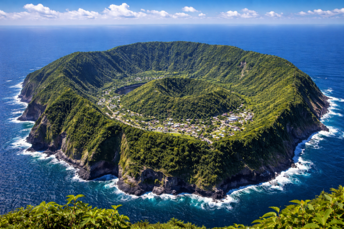 Aogashima เกาะภูเขาไฟที่เข้าถึงยากที่สุดแห่งหนึ่งในญี่ปุ่น